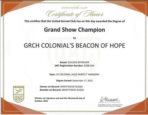Beacon certificate